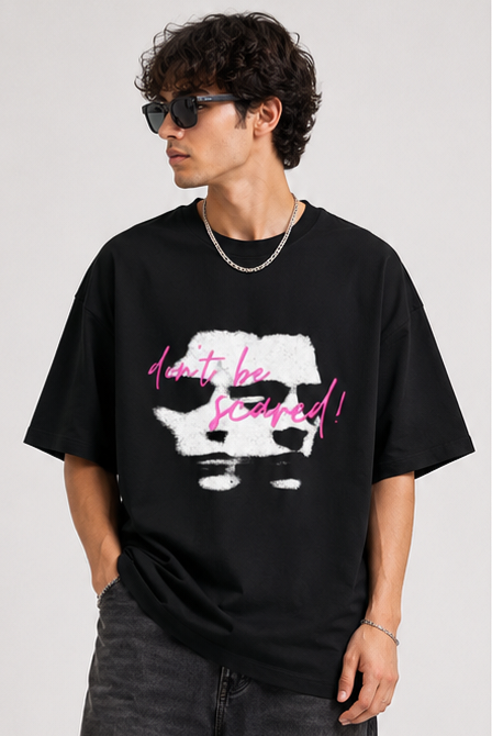 DONT BE SCARED | Unisex Terry Oversized Tee